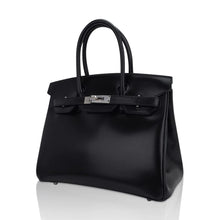 Load image into Gallery viewer, Black Box Leather Bag Palladium Hardware