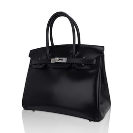 Black Box Leather Bag Palladium Hardware