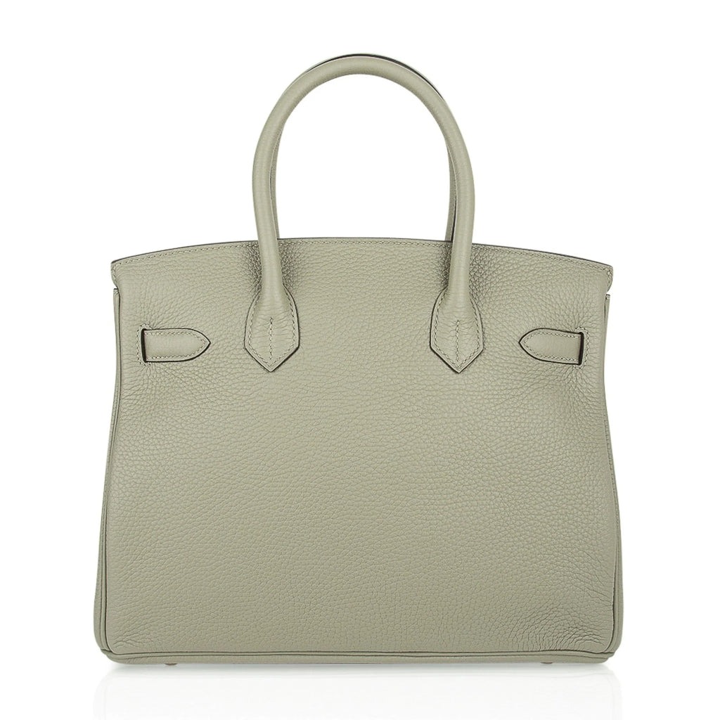 Sage (Sauge) Clemence Leather Gold Hardware Bag