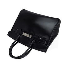 Load image into Gallery viewer, Black Box Leather Bag Palladium Hardware